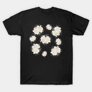 Fuzzy Sheep with Floral headdress - print T-Shirt